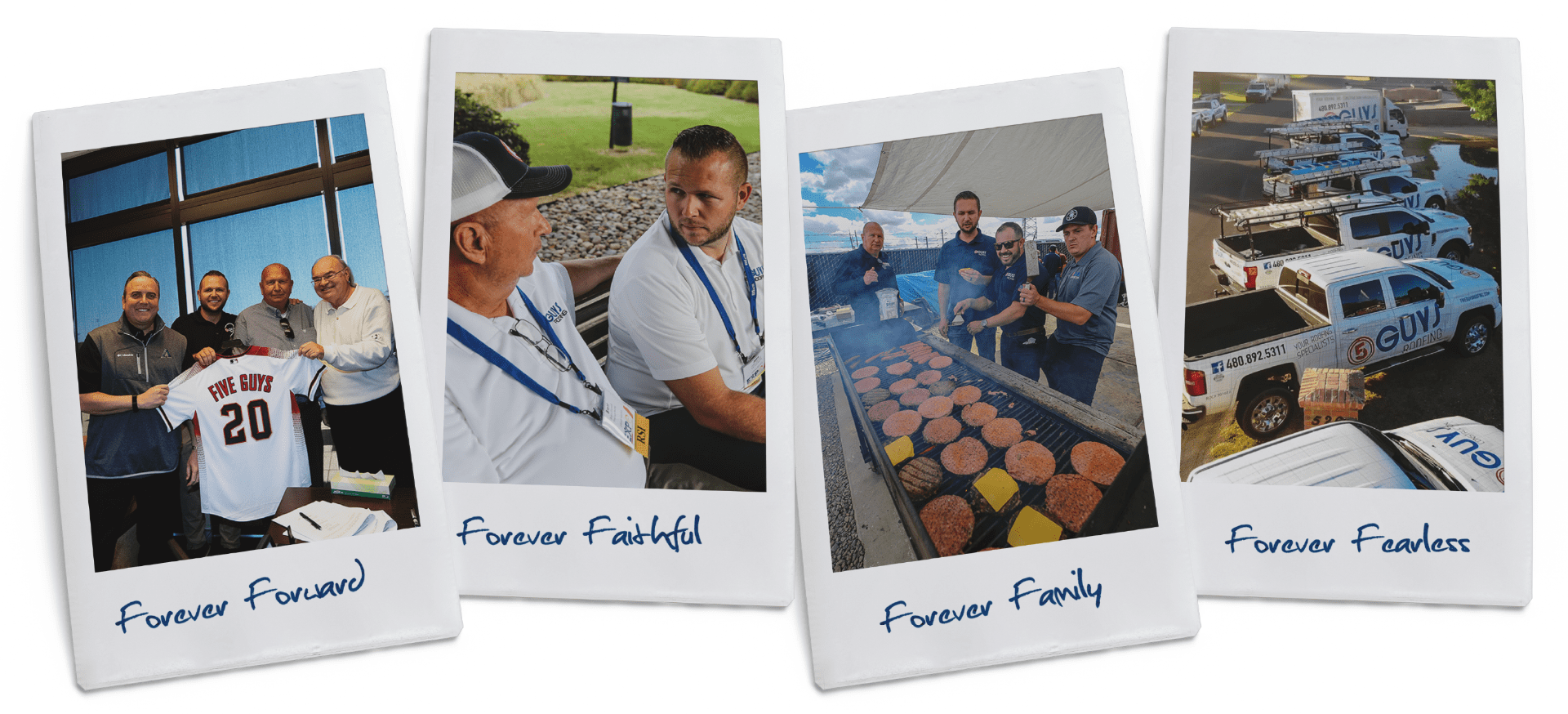 HAVN Roofing project polaroids