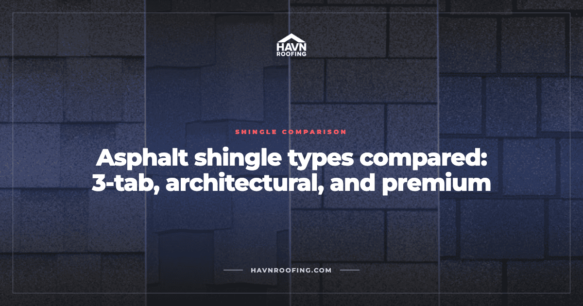 Asphalt Shingle Types Compared: 3-Tab, Architectural, and Premium 2 Havn Asphalt Shingle Types Cover