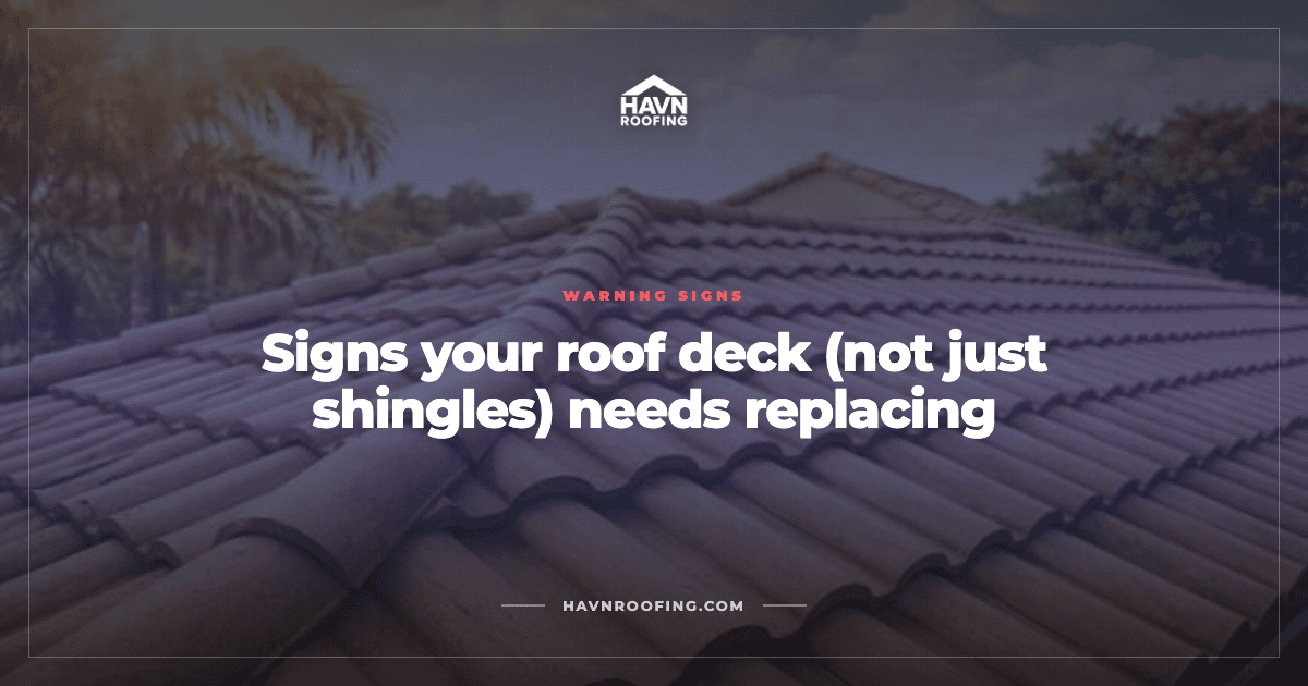 Signs Your Roof Deck (Not Just Shingles) Needs Replacing 2 Havn Roof Deck Replacement Cover